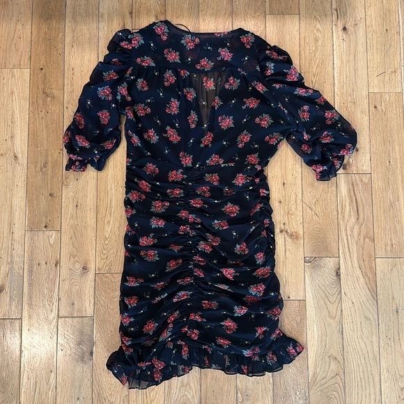 Zara floral black and red dress - Picture 4 of 4